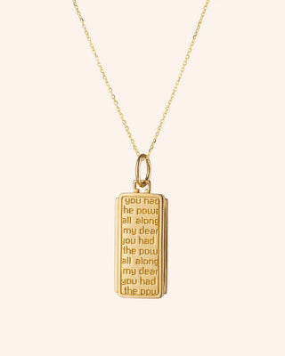 "Power" Dorothy 18K Gold Necklace thumbnail