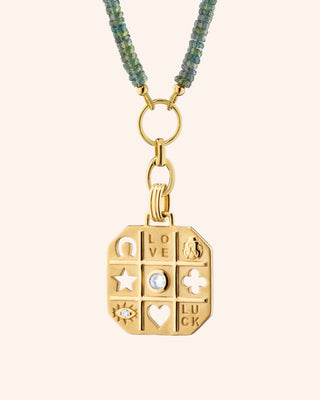"Tokens of Luck" Necklace with Center Diamond thumbnail