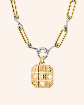 "Tokens of Luck" Necklace with Center Diamond thumbnail