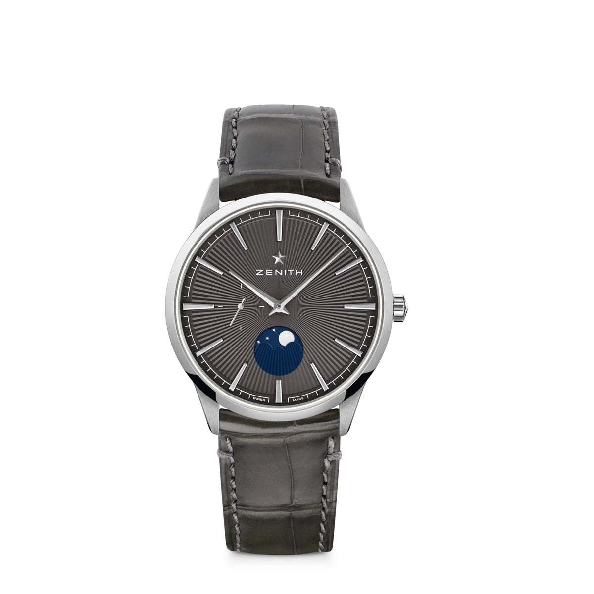 Zenith Elite Moonphase – 40 mm, Slate-Grey Dial, Stainless Steel - 03.3100.692/03.C923
