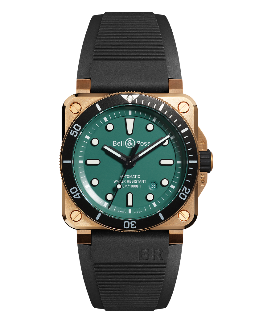 Bell & Ross BR-03 Diver Black & Green Bronze