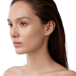 18K Piccola Luna Butterfly Post Earrings thumbnail