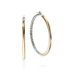 JH Essential Hoop Earring, Gold, Sterling Silver, 44.5MM