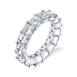 Platinum Larger Asscher-Cut Diamond Eternity Band, 6ct G-H, VS thumbnail