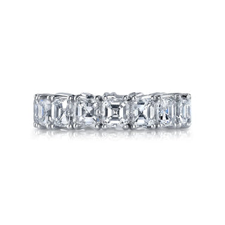 Platinum Larger Asscher-Cut Diamond Eternity Band, 6ct G-H, VS thumbnail