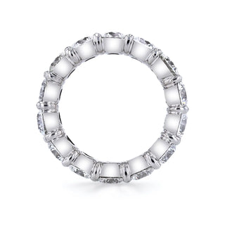 18K White Gold Larger Round Diamond Eternity Band, 3.2ct G-H, SI1-SI2 thumbnail