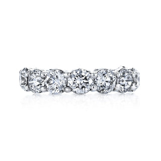 18K White Gold Larger Round Diamond Eternity Band, 3.2ct G-H, SI1-SI2 thumbnail