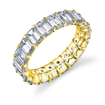 Larger Emerald-Cut Diamond Eternity Band