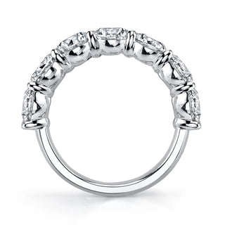 Platinum Seven Stone Oval-Cut Diamond Shared Prong Band, 1.75ct G-H, VS thumbnail