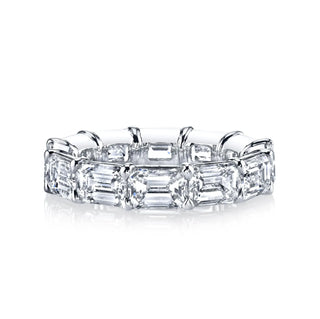 Larger East West Emerald-Cut Diamond Eternity Band thumbnail