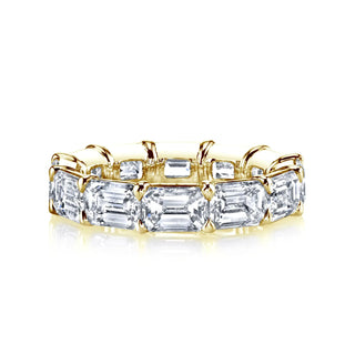 Larger East West Emerald-Cut Diamond Eternity Band thumbnail