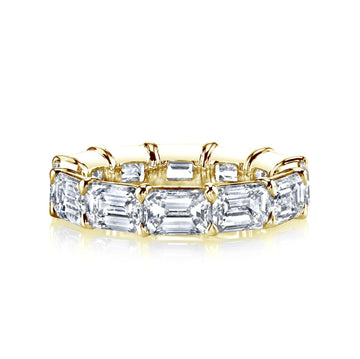 Larger East West Emerald-Cut Diamond Eternity Band