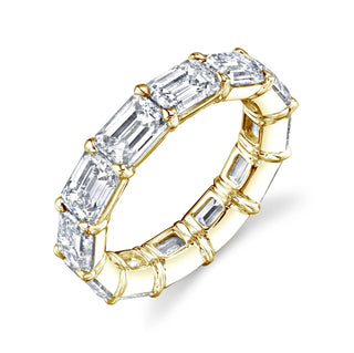Larger East West Emerald-Cut Diamond Eternity Band thumbnail