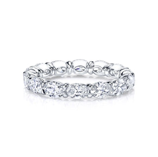 Larger East West Oval-Cut Diamond Eternity Band thumbnail