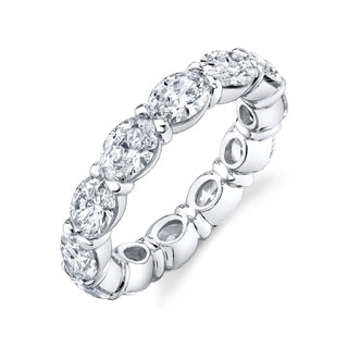Larger East West Oval-Cut Diamond Eternity Band thumbnail