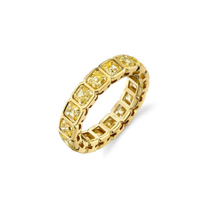 18K Yellow Gold Fancy Diamond Eternity band