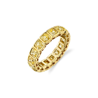 18K Yellow Gold Fancy Diamond Eternity band thumbnail