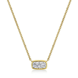 Cushion Cut Diamond Bezel Pendant thumbnail