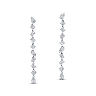 Norman Silverman 18K White Gold Diamond Dngl Erg D=3.27 G-H/VS2 thumbnail