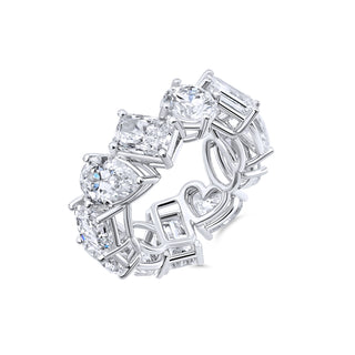 Platinum Mixed Shape Diamond Band - F22891 thumbnail