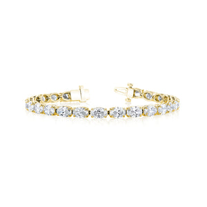 18K Yellow Gold Diamond Tennis Bracelet - FB023A8Y