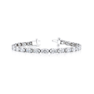 Platinum Diamond Tennis Bracelet - FB028BP thumbnail
