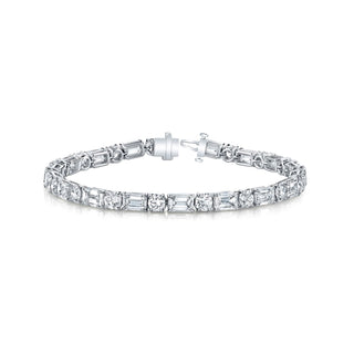 Platinum Diamond Tennis Bracelet - FB039BP thumbnail