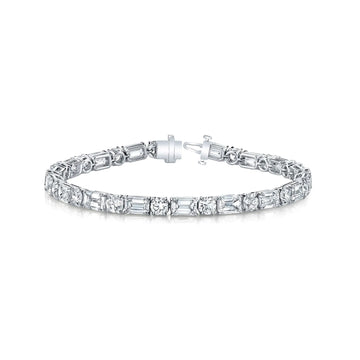 Platinum Diamond Tennis Bracelet - FB039BP