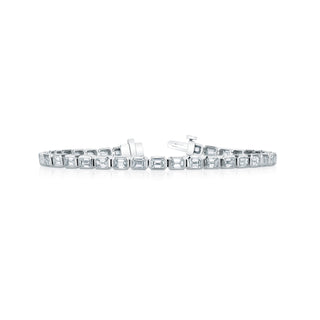 18K White Gold Diamond Tennis Bracelet - FB084A8 thumbnail