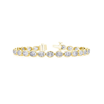 18K Yellow Gold Diamond Tennis Bracelet - FB101B8Y