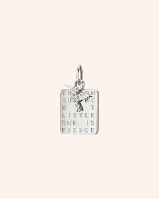 "She is Fierce" Sterling Silver Necklace with Sapphire thumbnail