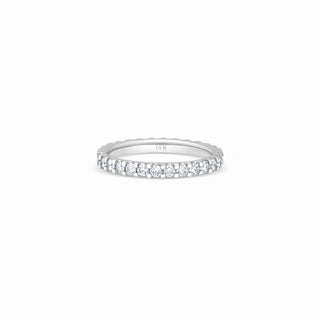 Customizable Lab Diamond Eternity Band 2.5MM thumbnail
