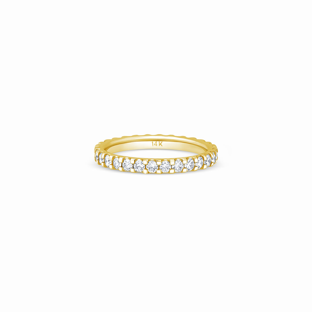 Customizable Lab Diamond Eternity Band 2.5MM