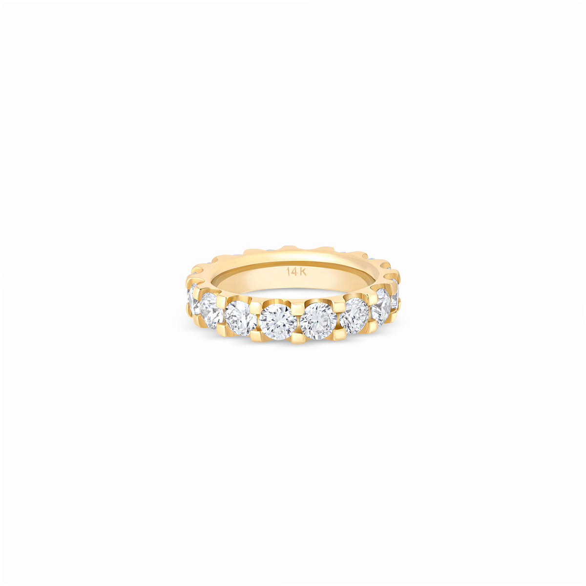 Customizable Lab Diamond Eternity Band 4MM
