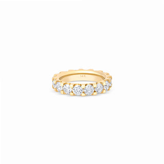 Customizable Lab Diamond Eternity Band 4MM thumbnail
