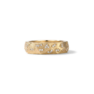 Mens Faceted Band with Stones thumbnail