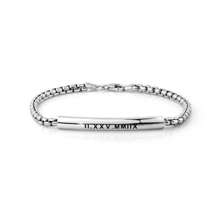 Mens Personalized Tube Bracelet thumbnail