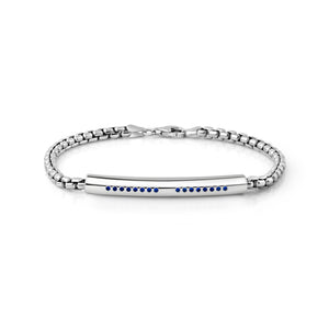 Mens Tube Bracelet with Stones