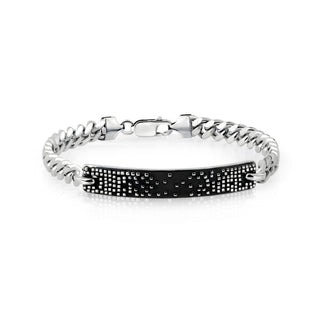Mens Textured ID Bracelet thumbnail
