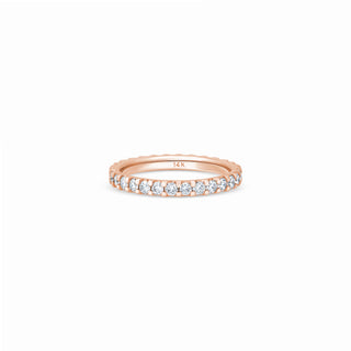 Customizable Diamond Eternity Band 2MM thumbnail