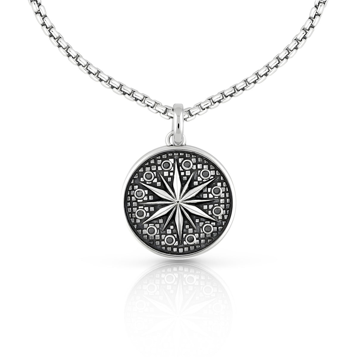 Mens Compass Pendant
