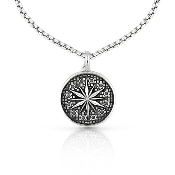 Mens Compass Pendant