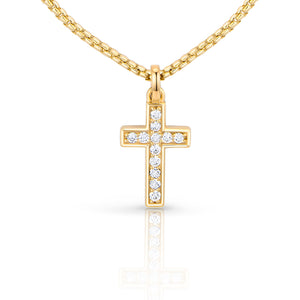 Mens Diamond Cross