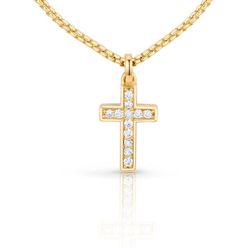 Mens Diamond Cross