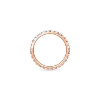 Customizable Diamond Eternity Band 2MM thumbnail