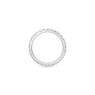 Customizable Diamond Eternity Band 2MM thumbnail