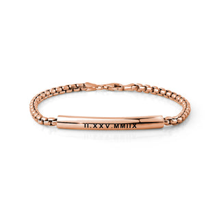 Mens Personalized Tube Bracelet thumbnail