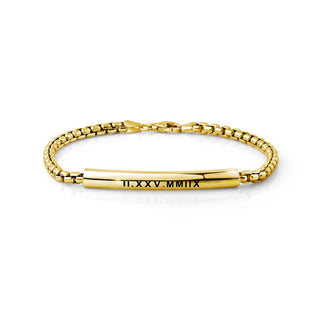 Mens Personalized Tube Bracelet thumbnail