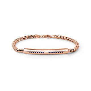 Mens Tube Bracelet with Stones thumbnail