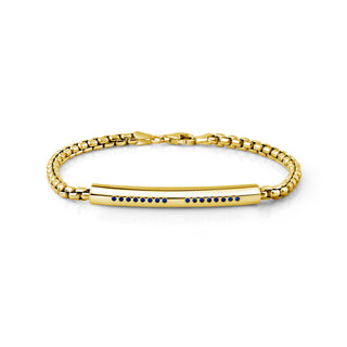 Mens Tube Bracelet with Stones thumbnail